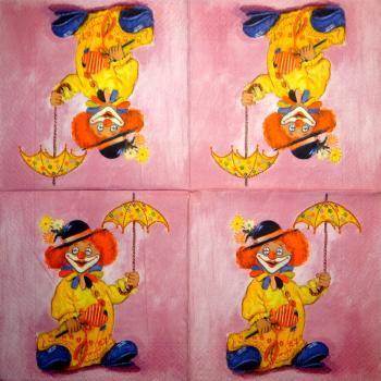 001 Clowns - 3-ply (yellow)